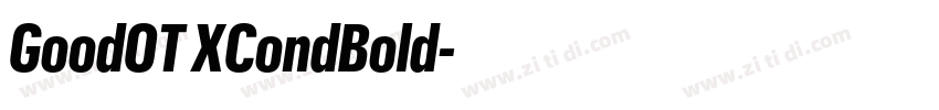 GoodOT XCondBold字体转换